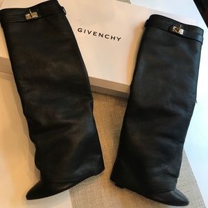 Givenchy leather sharks tooth boots — barely worn!